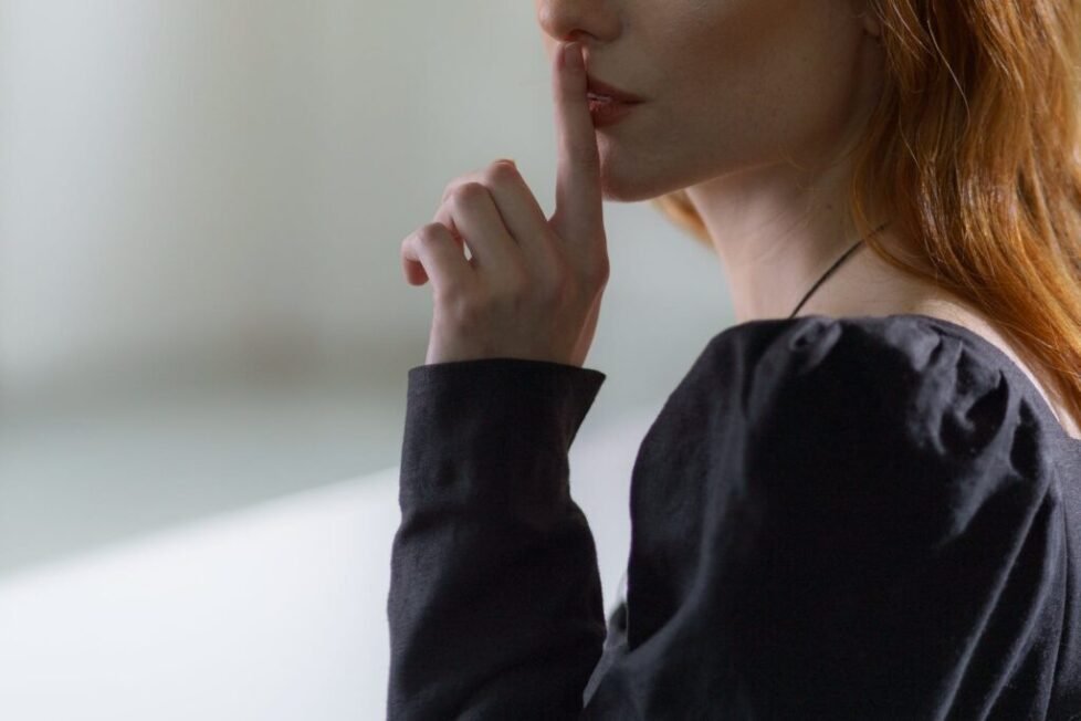 a person in black long sleeve top